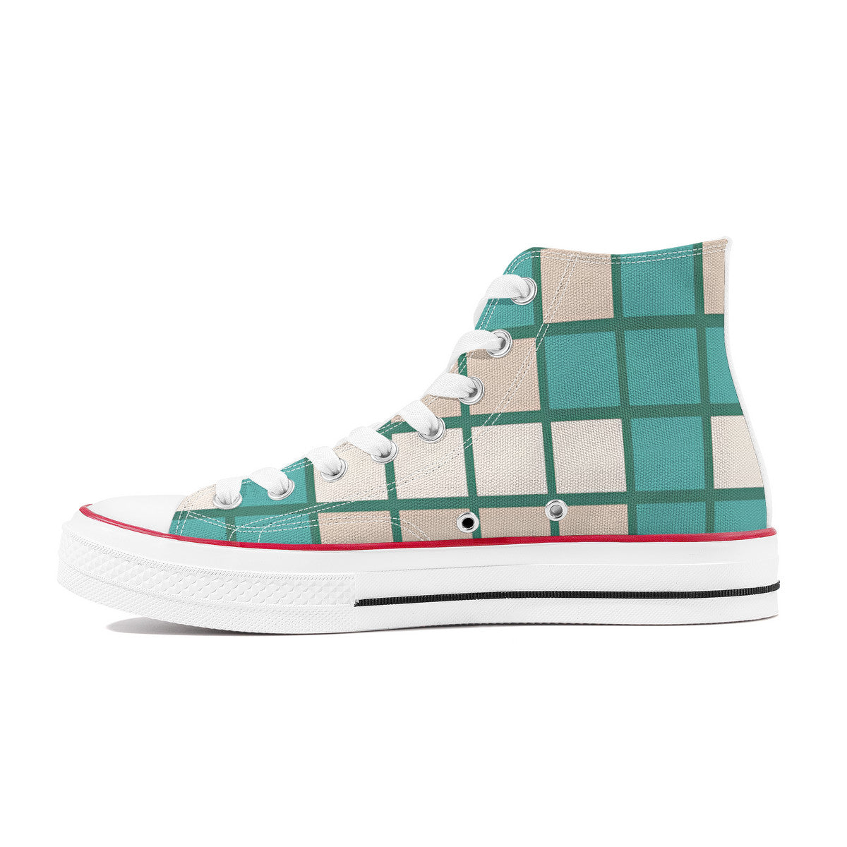 Women’s Checkered High-Top #19