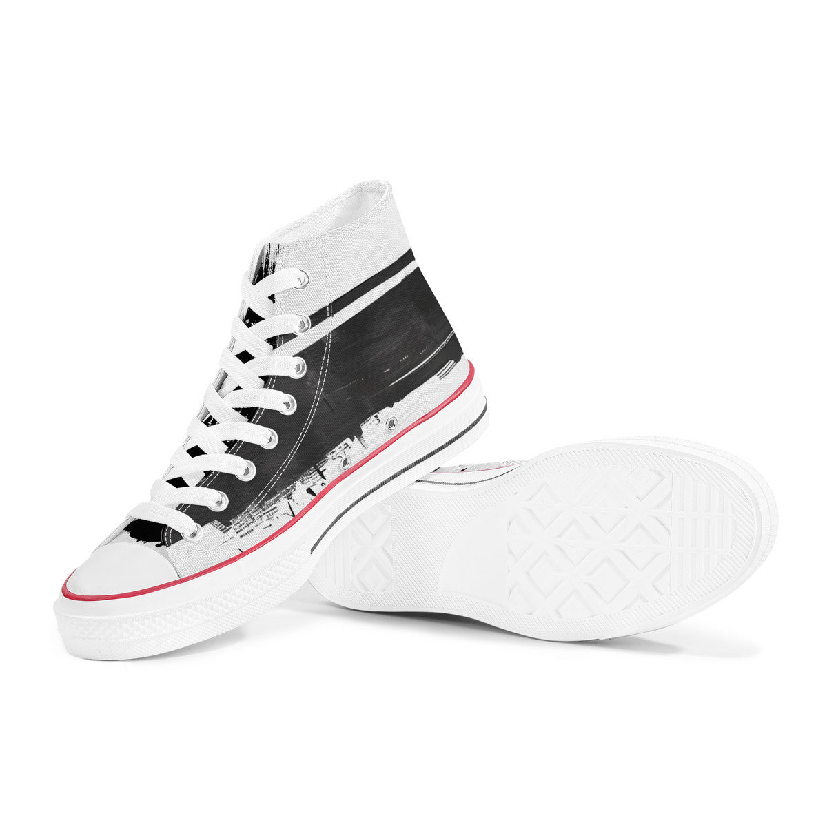 Men’s Black Brush High-Top #24