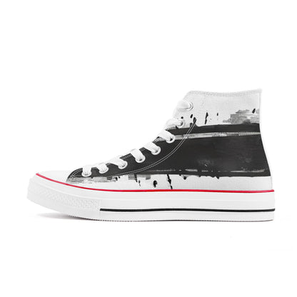 Men’s Black Brush High-Top #24