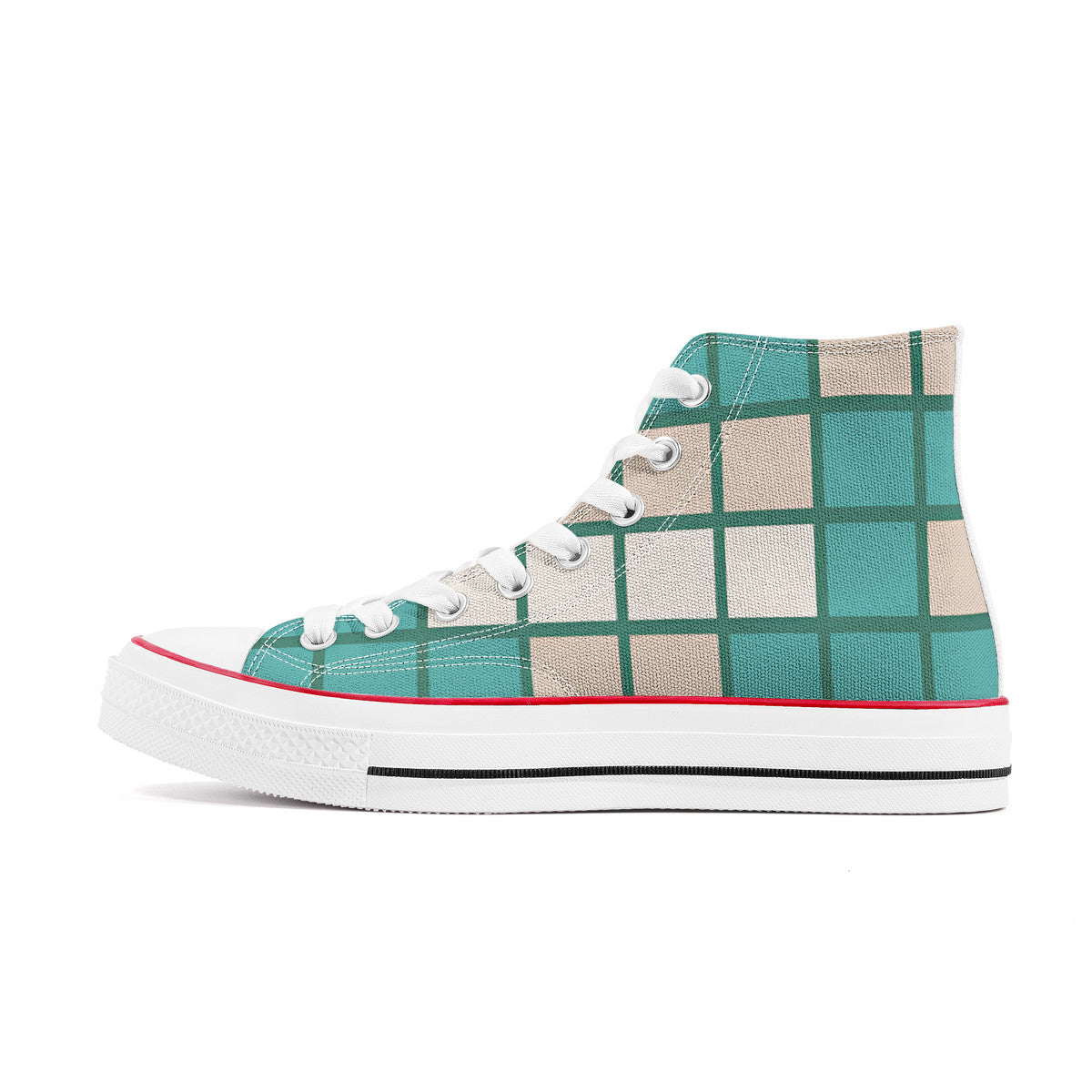 Men’s Checkered High-Top #19